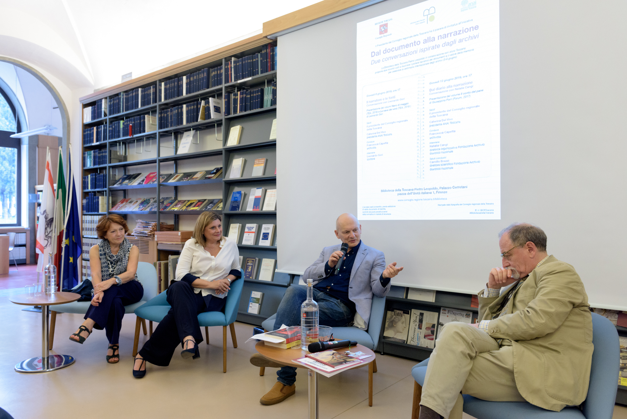 Da sinistra Caterina Del Vivo, Francesca Capetta, Leonardo Gori e Giulio Manetti