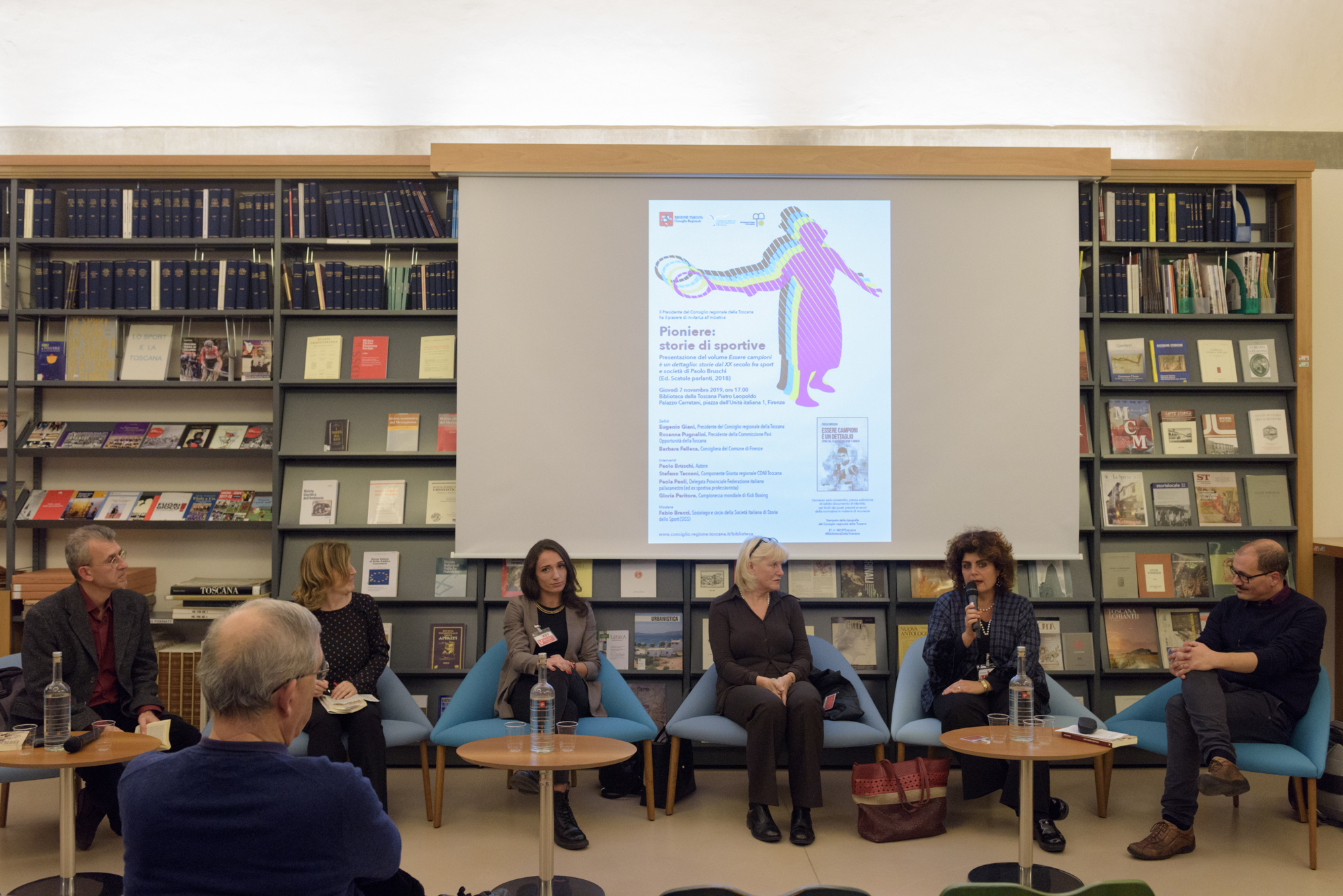 Da sinistra Paolo Bruschi, Rosanna Pugnalini, Gloria Peritore, Paola Paoli, Barbara Felleca e Fabio Bracci