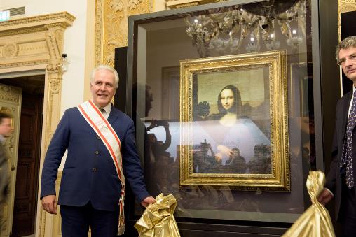 Immagine - Il presidente Eugenio Giani e il presidente della Mona Lisa Foundation Markus A. Frey