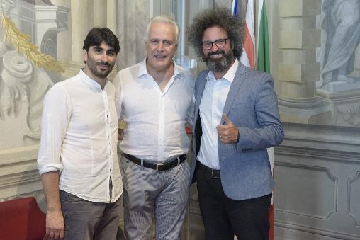 Immagine - Jacopo Marini, Eugenio Giani, Simone Cristicchi