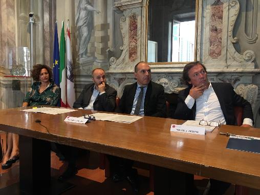 Immagine - Da sinistra Angela Bagni, Massimiliano Kalmeta, Sandro Vannini e Nicola Perini (Consiag)
