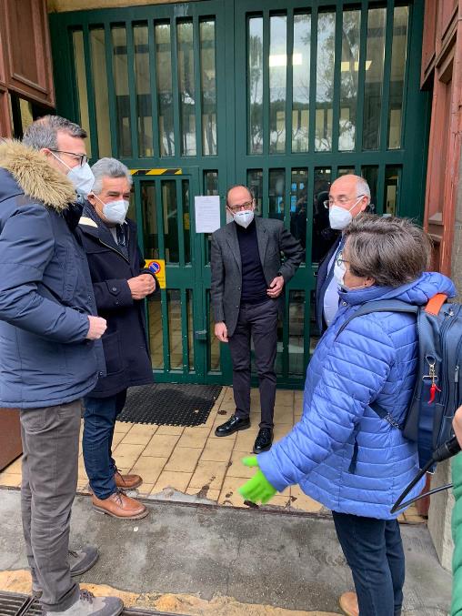 Immagine - Il presidente del Consiglio regionale Antonio Mazzeo ed il Garante dei detenuti  Giuseppe Fanfani alla casa circondariale Don Bosco di Pisa