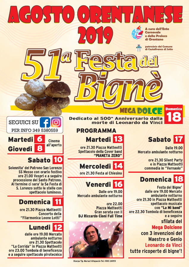 Il programma 2019