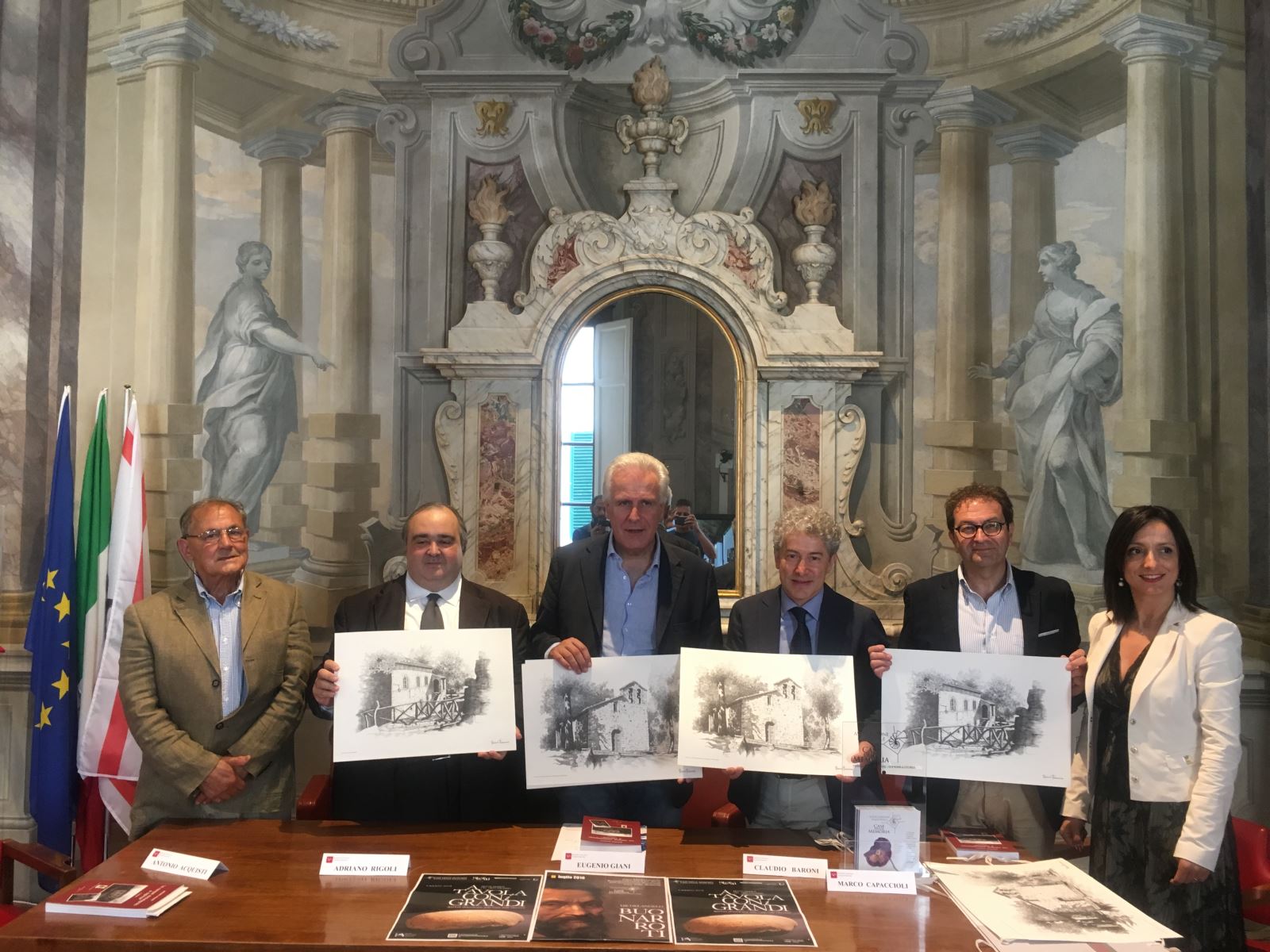 Da sinistra: Antonio Acquisti, Adriano Rigoli, Eugenio Giani, Claudio Baroni, Marco Capaccioli, Ilaria Finocchi Da sinistra: Antonio Acquisti, Adriano Rigoli, Eugenio Giani, Claudio Baroni, Marco Capaccioli, Ilaria Finocchi