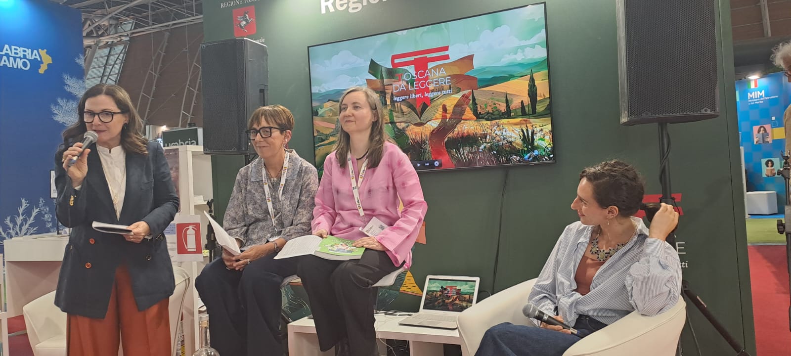 Cristina Giachi, presidente V Commissione, Elena Michelagnoli, Katia Ferri e l