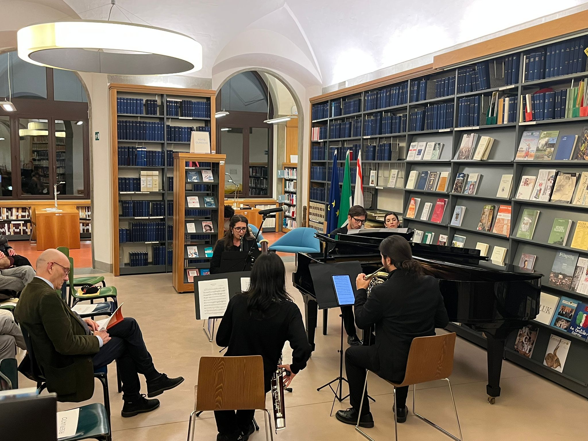 Esecuzione brani musicali ad opera degli studenti del Conservatorio di Musica “Luigi Cherubini”, introduzione del prof. Alberto Batisti
