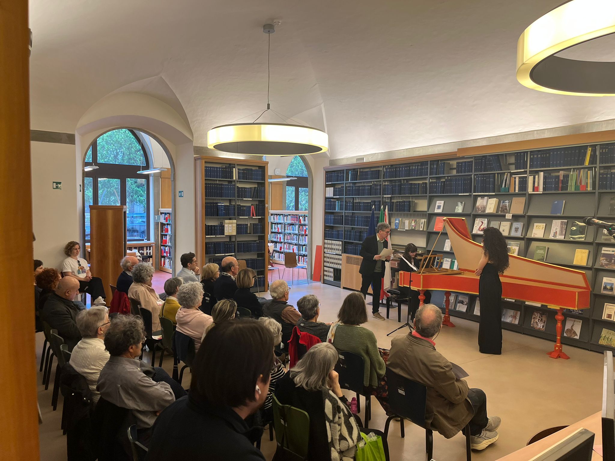 Prof. Maurizio Biondi, Flavia Fagorzi, clavicembalo e Antonia Fino, contralto