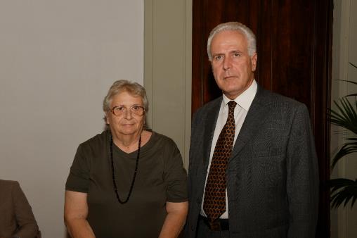 Immagine - Eugenio Giani con Agnese Moro, figlia dello statista scomparso (foto Maurizio Riccardi)