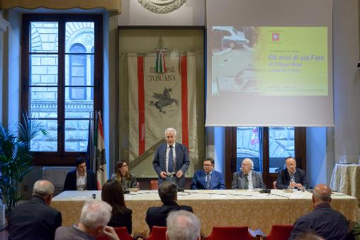 Immagine - Da sinistra: Filippo Boni, Valentina Vadi, Eugenio Giani, Giovanni Ricci, Fabio Bertini, Francesco Butini