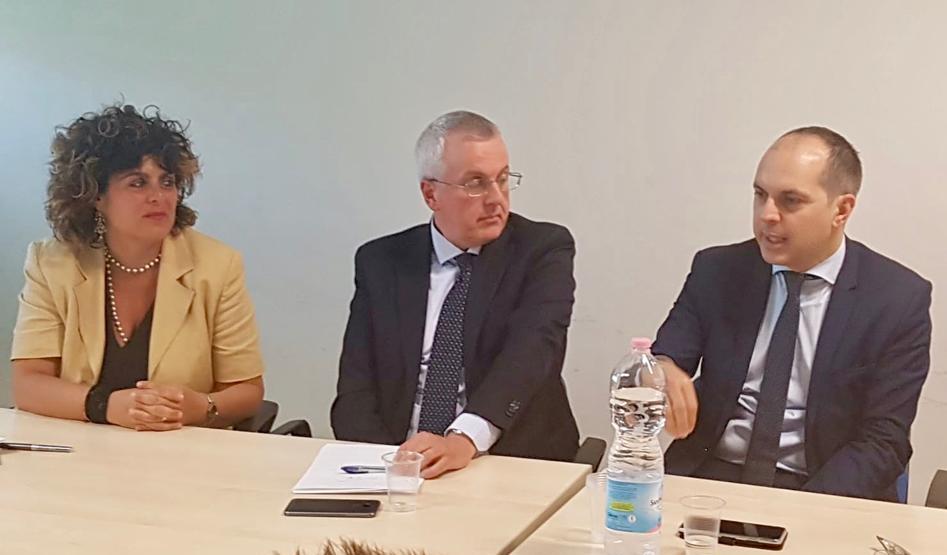 Da sinistra Barbara Felleca, Luciano Ciucci e Sandro Vannini 