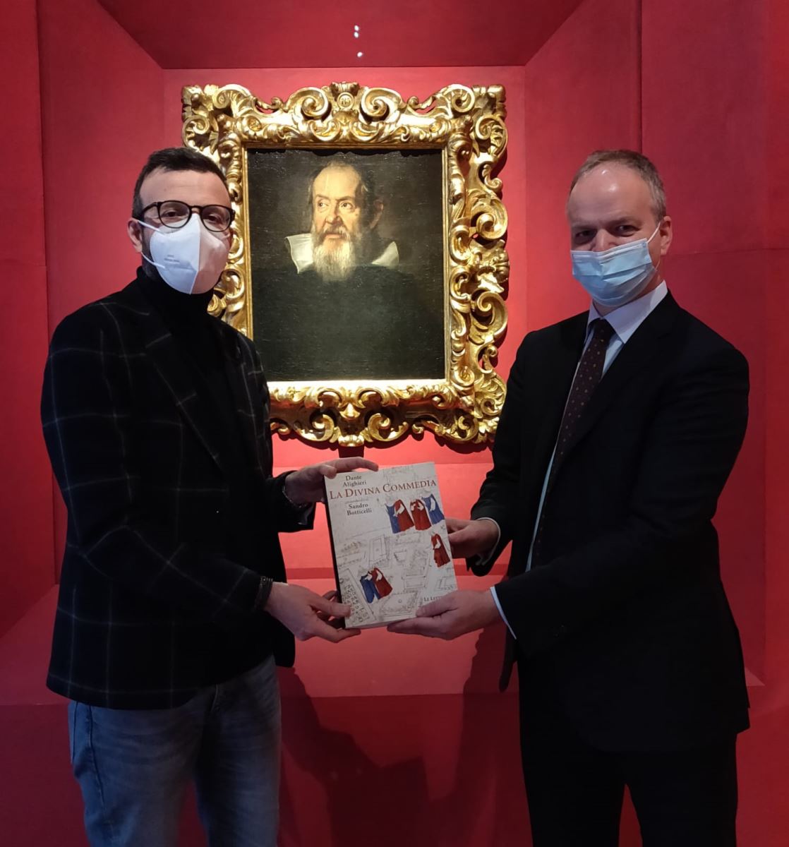Un momento dell'incontro tra il presidente Antonio Mazzeo e Eike Schmidt